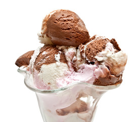 ice cream isolated on white background