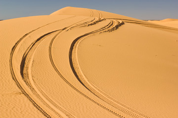 Dunes of Sahara desert in Morocco