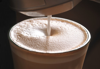 Kawa cappuccino z ekspresu