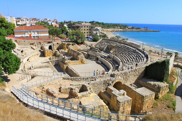Naklejka premium Amphithéâtre romain de Tarragone en Espagne