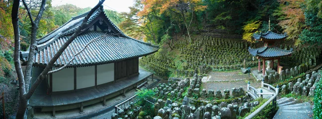 Photo sur Plexiglas Japon panorama des temples bouddhistes