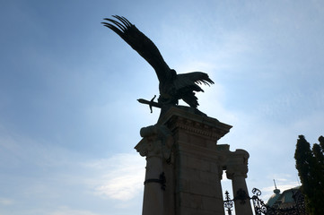 Imperial Eagle at the Castle in Budapest Capital of Hungary