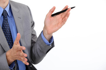 Human hands gesturing