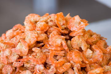 dried salted prawn, sea food