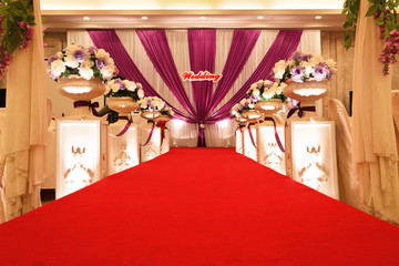 Beautiful wedding scene layout