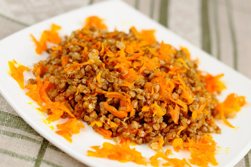 Buckwheat porridge with carrots
