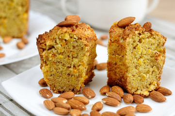 A delicious homemade almond cake