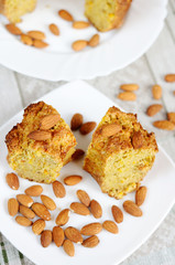 A delicious homemade almond cake