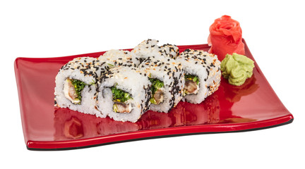 Japanese traditional Cuisine - Maki Roll with Nori , Cream Chees