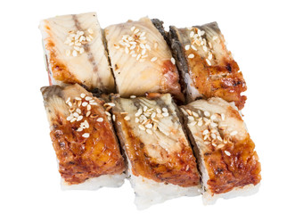 Japanese traditional Cuisine - Maki Roll with Cucumber , Cream C