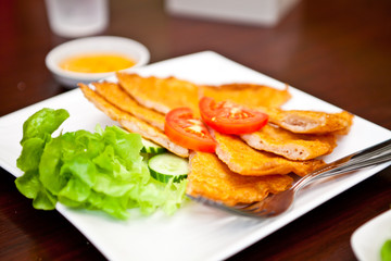 thai food style in thai restaurant