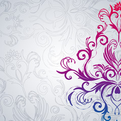 Abstract floral background with east flowers.