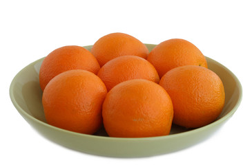Six ripe oranges