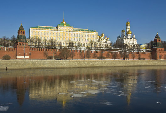 Moscow, Kremlin palace and cathedrals