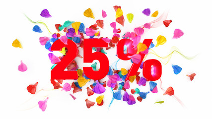 25 percent off