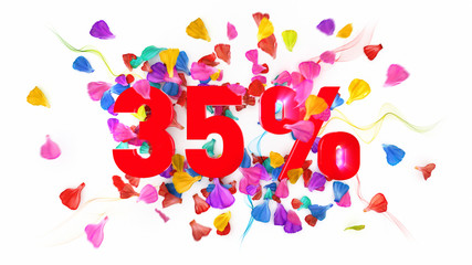 35 percent off