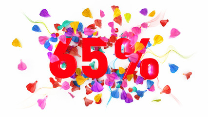 65 percent off