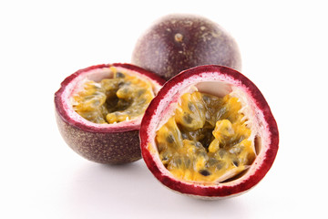 isolated passion fruit