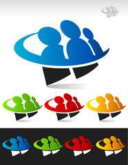Swoosh People Icon