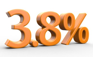 3.8 % 3d Schrift orange