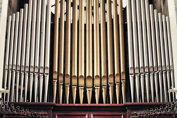 Church organ - obrazy, fototapety, plakaty