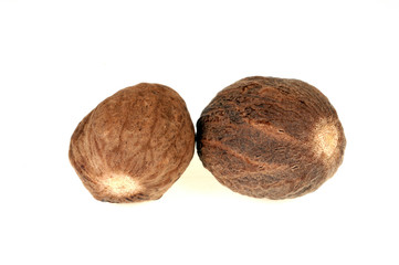 Deux noix de muscade