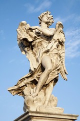 Fototapeta na wymiar Rome - Angel with the superscription