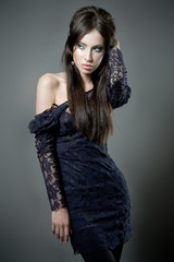 Sexy young brunette girl