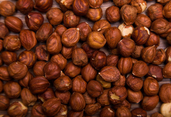 Nuts closeup composition