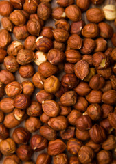 Nuts closeup composition