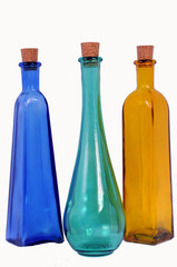 bouteilles colorées