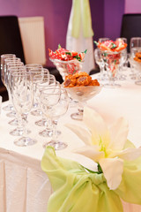 Wedding table setting