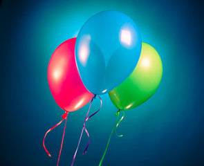 festive multicolor rgb balloons