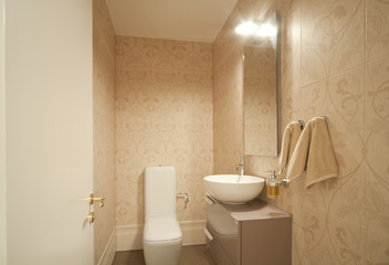 Naklejka na ściany i meble Interior modern toilet