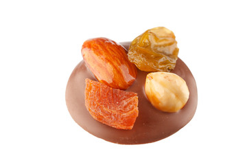 chocolate sweets with nuts