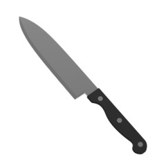 3d render of kitchen knife