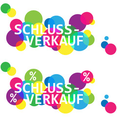 Colorful stickers, Schlussverkauf