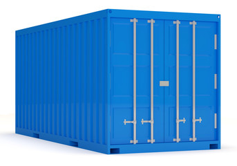 Cargo Container isolated on white background