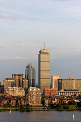 Fototapeta na wymiar Back Bay Boston z Prudential Tower