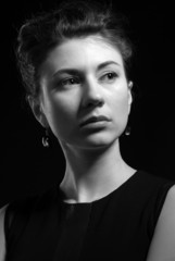 Portrait of the brunette