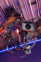 Television cameras in TV studio