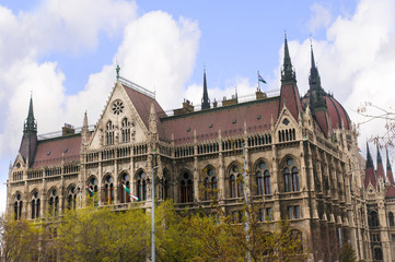 Houses of Parliament in Budapest Hungary