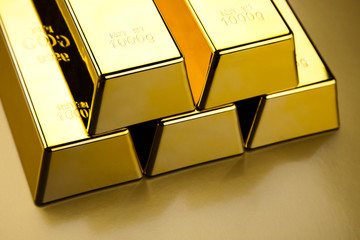 Stack of gold bars