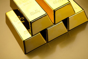 Stack of gold bars