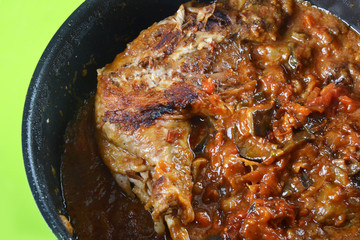 Repas - Cuisse de dinde en ratatouille