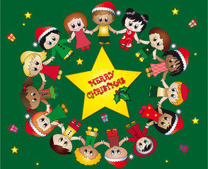 Obraz na płótnie Canvas Dzieci Boże Narodzenie