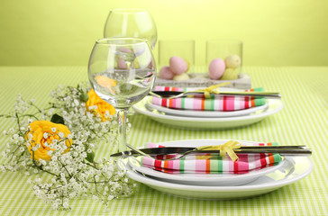 Easter table setting