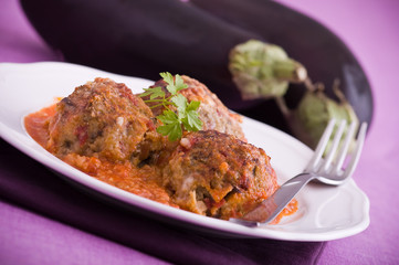 Eggplant meatballs.