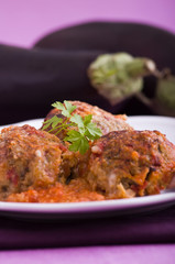 Eggplant meatballs.