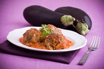 Eggplant meatballs.